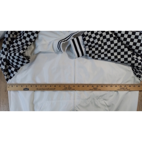 G-Net white and black checkerboard sleeves jacket - Picture 4 of 10